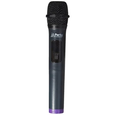 Image de Party Light &amp; Sound WM USB Système de Micro UHF Via avec 1 récepteur (USB), Adaptateur Jack et Main écran Digital Noir
