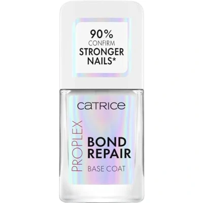 Image de Catrice ProPlex Bond Repair Base Coat N010 Baume à ongles transparent, durable, fortifiant, apprêt, naturel, sans acétone, végétalien, particules de microplastique, parfum, 10,5 ml