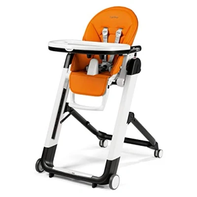 Image de Peg Perego Siesta Follow Me, chaise haute multifonctions Ultra compacte, Arancia (Orange)