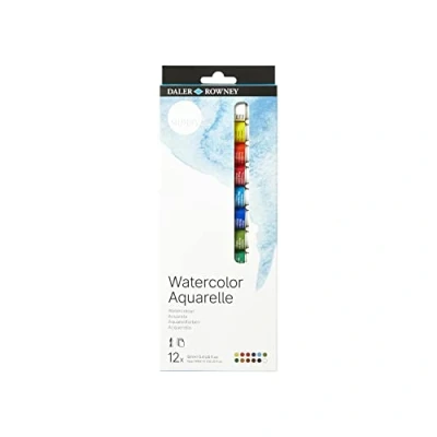 Image de Daler Rowney Simply Set peinture aquarelle 12 tubes 12ml