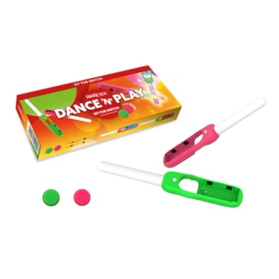 Image de Maxx Tech dance &#039;n&#039; Play Kit for Nintendo Switch/OLED 2x sound sensitive LED glow sticks fitness, music and games
