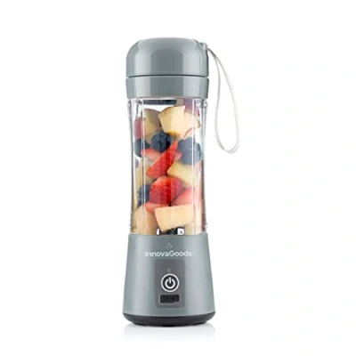 Image de InnovaGoods® Mixer à Smoothie portable, Mixeur blender de 380 ml capacité et 17000 tr/min. Mixeurs pour jus smoothies, portable idéal le Maker, la détox, les purées b