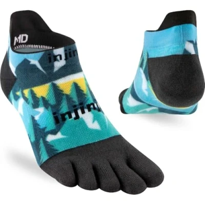Image de Injinji RUN LIGHTWEIGHT NO SHOW SPECTRUM EVERGREEN M, multicolore, M