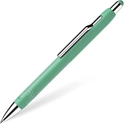 Image de Schneider Epsilon 138614 Stylo à bille rétractable (largeur de trait XB, couleur l&#039;encre : bleu, recharge permanente) Vert menthe