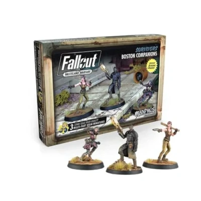 Image de Modiphius Entertainment Fallout: Wasteland Warfare: Survivors Boston Companions Terres désolées Miniature Game, MUH051260, Multicolor, S