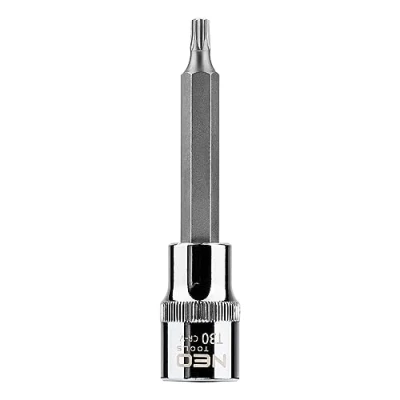 Image de NEO TOOLS 08 763 Clé à douille 1/2 T30 Acier chrome vanadium, d&#039;outil Torx intérieur