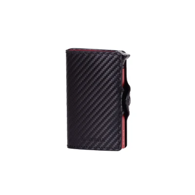 Image de Moneyhold Smart Portefeuille, Taille: One Size, Nero carbon rosso