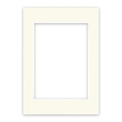 Image de nielsen Conservation Passepartout carton 1,5 mm format extérieur 29,7x42 cm (DIN A3) pour d&#039;image 21x29,7 A4) blanc ivoire (blanc crème) surface lisse