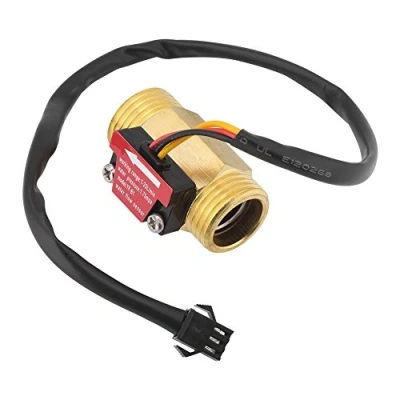 Image de G1/2 Capteur de Débit d&#039;Eau Magnetique Electrique à Turbine en Laiton Fileté Externe 1 25L/min
