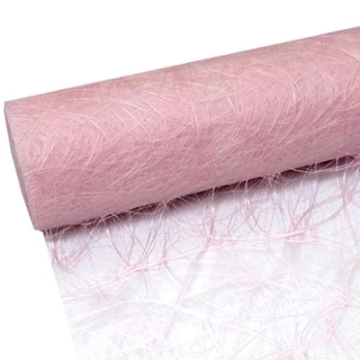 Image de Deko AS GmbH Sizoweb 64 033 R 200 Chemin de Table Rose Pale, 20 cm, Rouleau 25 m