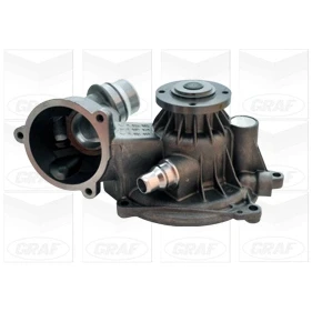 Image de GRAF PA1058 Pompe à eau avec joint d&#039;étanchéite mécanique Laiton pour système dentrainement courroie trapézoïdale nervures BMW: X5, 5 Berline