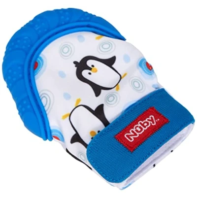 Image de Nûby Gant de Dentition Happy Hands™ 3M+ Bleu