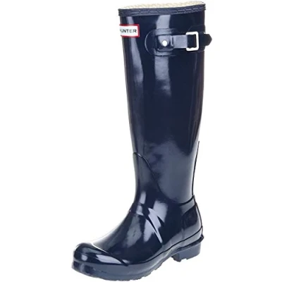 Image de Hunter Gloss Tall, Bottes femme Bleu brillant, 38 EU