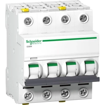 Image de Schneider A9F03416 Disjoncteur iC60N, 4P, 16 A, caractéristiques B