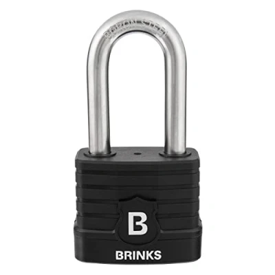 Image de BRINKS Cadenas commercial XT Plus Series 677 52051 résistant aux intempéries avec anse en acier au bore de 5,1 cm, noir, 50 mm (lot 1)