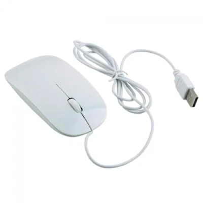Image de Souris optique filaire Pc et Mac 1200 Dpi USB 1,10 m Blanc
