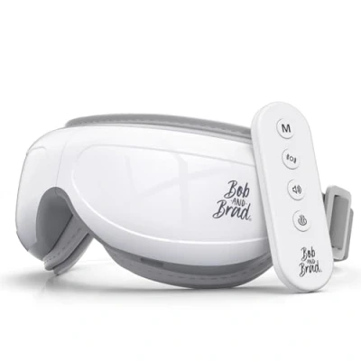 Image de Bob and Brad Masseur Oculaire avec télécommande et chaleur, EyeOasis 2 Plus Chauffant Masque yeux Compressions Musique, pour secs, les cernes, Cadeaux homme femme