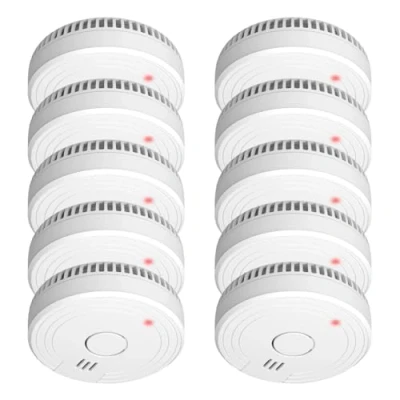 Image de ELRO FS1801 Pack Détecteurs de Fumée Optiques, Longue Durée Batterie Lithium, Conformes EN14604, Lot 10