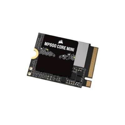 Image de Corsair MP600 Core Mini 2To M.2 NVMe PCIe x4 Gen4 2 SSD 2230 Jusqu&#039;à 5.000 Mo/s en Lecture Séquentielle QLC NAND Haute Densité pour Steam Deck, ASUS ROG Ally, Microsoft Surface Pro Noir