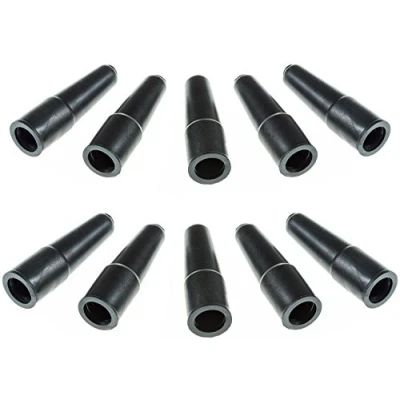 Image de Poppstar Capuchons isolants pour connecteurs F câble d’antenne coaxial (7 mm) et Simple, écran magnétique de 120 135 DB, Noir (pacquets 10)