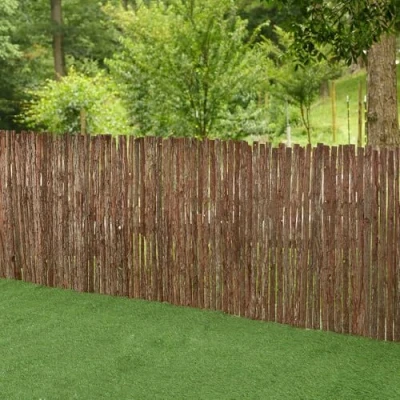 Image de casa.pro Canisse en Écorce Brise Vue Naturel pour Jardin Terrasse Balcon Protection Vent Soleil Clôture Décorative Séparation Résistant Extérieur Intérieur Facile à Installer 300 x 100 cm
