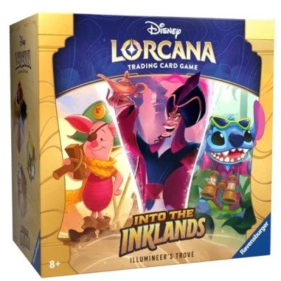 Image de Ravensburger Lorcana:Into The Inklands TCG Count Characters Disney Lorcana Jeu de Cartes à Collectionner : lot 3 Trove Pack (Anglais), 11098292, Bleu, Marron, Orange, Blanc, Jaune