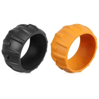 Image de Protector de Rueda para Worx Landroid Tiene una Potente Función Ajuste Perfil y es Compatible con Los Modelos Ruedas M500, M500 plus, M700, M700 Plus S300 Noir/orange