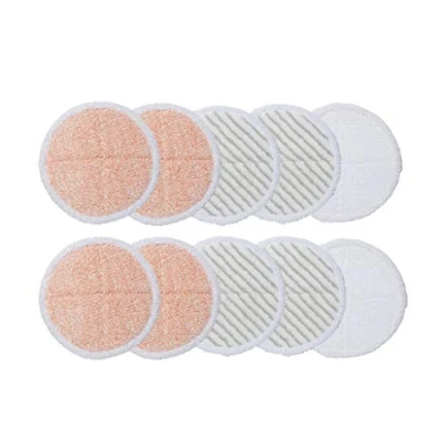 Image de Supremery Tampons de Nettoyage en Microfibre 10x Compatible avec Bissell Spinwave 20522 2240N 2039A (4X Orange + 4X Gris 2X Blanc)