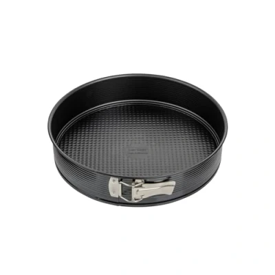 Image de Zenker 6504 moule à manqué charnière, rond 28 cm, manqué, gâteau rond, Acier inoxydable, Noir, x 6,5 cm