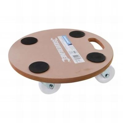 Image de Silverline 739663 Chariot Plateforme de Forme Circulaire, Multicolore, 250 kg
