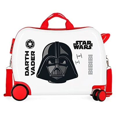Image de Star Wars Darth Vader Valise pour Enfant Blanc 50 x 38 20 cm Rigide ABS Fermeture à Combinaison latérale 34 L 1,8 kg 4 Roues Bagage Main