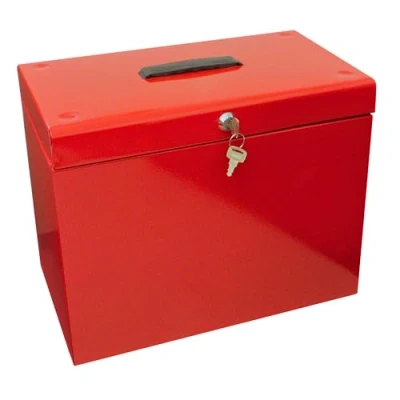 Image de Cathedral Valise de classement en métal A4 Rouge (Import Royaume Uni)
