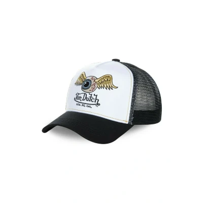 Image de Von Dutch Casquette Homme &amp; Femme Ajustable, Trucker, Original, Durable et Confortable, Noir, Blanc, Jaune, Taille TU