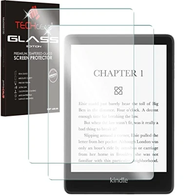Image de TECHGEAR 2 Pack Anti Reflet Mat Verre Trempé Compatible avec Amazon Kindle Paperwhite 5 / Signature/Paperwhite Kids 6,8 pouces (2021 11ème Génération) [Anti Rayures] [sans Bulles]