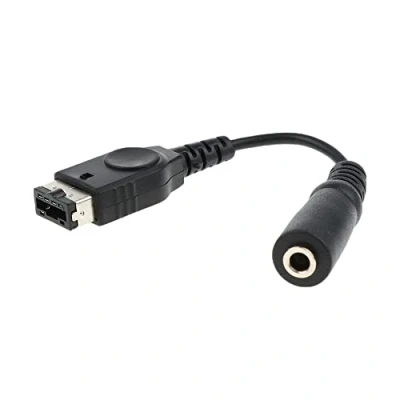 Image de Link e : Cable Adaptateur pour Ecouteurs ou Casque, Compatible avec la Console Nintendo GBA SP (Gameboy Advance SP)
