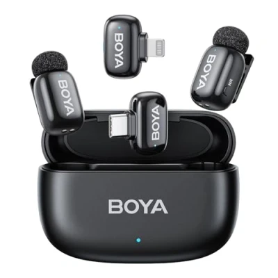 Image de Boyamini Micro Cravate, Cravate sans Fil USB C pour iPhone/ipad, C, Certifié MFi, Ultra léger, Réduction du Bruit, 30H Utilisation Smartphone Tiktok Youtube Vlogging