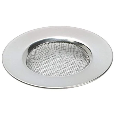 Image de TRIXES Passoire d&#039;évier pour douche Attrape cheveux à trou de prise Bouchons cuisine Filtre vidange en maille d&#039;acier inoxydable 3 pouces 7,6 cm