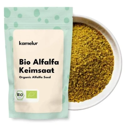 Image de Kamelur BIO Graines germées de luzerne BIO, sans additifs en emballage biodégradable 1kg
