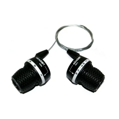 Image de Microshift Manette de dérailleur pour poignée guidon Système Twist 18 vitesses