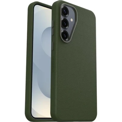 Image de Otterbox Coque Symmetry Series Cactus Leather pour Samsung Galaxy S25+, Antichoc, résistante aux Chutes, de Protection Fine, supporte 3X Plus Chutes Que la Norme Militaire, Vert