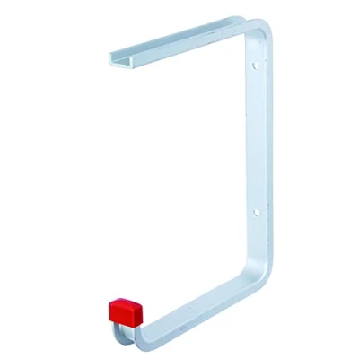 Image de Alberts 805579 crochet de plafond au choix dans différents modèles coudé aluminium profondeur du 175 mm hauteur totale 220