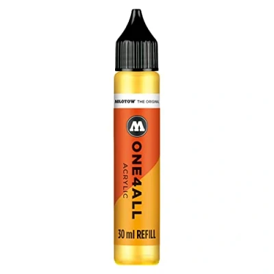 Image de Molotow ONE4ALL Recharge acrylique 006 jaune zinc 30 ml pour marqueur permanent