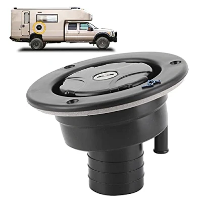 Image de remplissage d&#039;eau de RV, bouchon verrouillable Port Entrée par gravité avec 2 clés pour caravane RV camping car