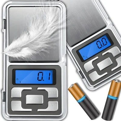Image de Retoo balance de poche numérique 200 g / 0,01 avec fonction tare et écran LCD, précision, dorure, numérique, pièces monnaie, pour comprimés