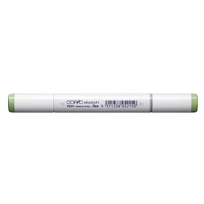 Image de COPIC Sketch YG61, Pale Moss, Twin Marker avec Une Pointe Moyenne et Pinceau