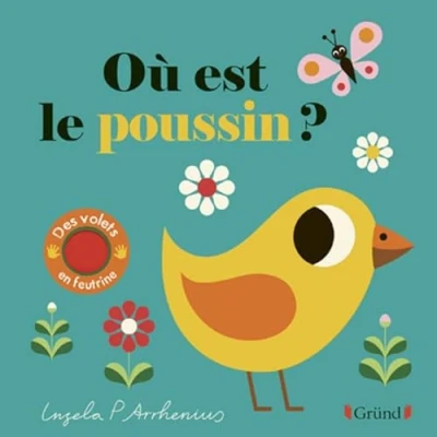 Image de Où est le poussin ? Livre à rabats en feutrine et miroir À partir de 6 mois d’occasion Correct