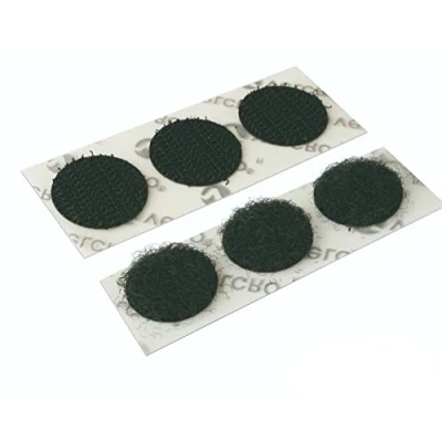 Image de Marque VELCRO®, noir, pièces à coller, crochet et boucle 13 mm, tampons adhésifs double face pois collants, collantes, points (crochet uniquement, 1550 (rouleau complet))