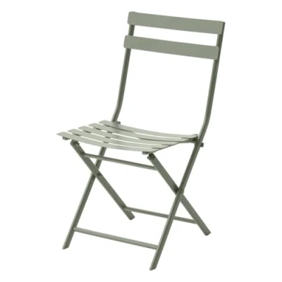 Image de Hespéride Chaise de Jardin Pliante Greensboro Vert Laurier Acier
