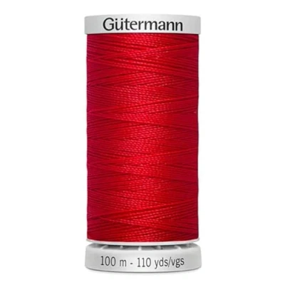 Image de Gütermann Fil M782 à coudre extra résistant en polyester 100 m pour machine toutes les coutures fortement sollicitées (rouge)