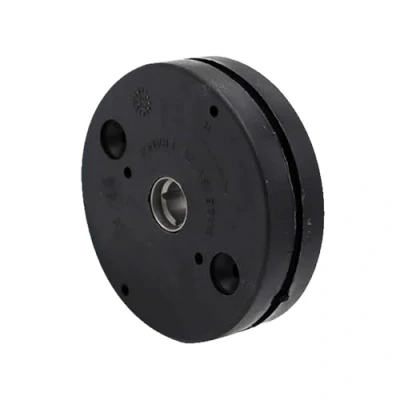 Image de Treuil pour volet roulant rond et noir Fin de course entrée 6 pans 7 mm Sortie femelle carré diamètre 8 Mécanisme poulie en acier volets roulants entraînement manivelle